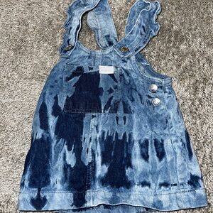 12M girl jean overall dress